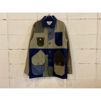 FDMTL PATCHWORK COVERALL JACKET RINSE