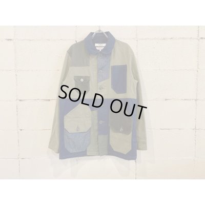 画像1: FDMTL PATCHWORK COVERALL JACKET RINSE