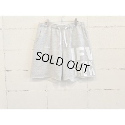 画像1: SEVESKIG Typographic Graffiti Divided Sweat Short Pants