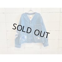 SEVESKIG Indigo No-Collar Engineer Jkt