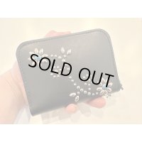 TMT INDIGO LEATHER STADS WALLET(MIDDLE)