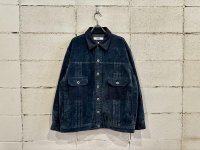 FDMTL FLOCK LEATHER JACKET RINSE