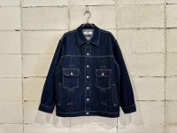FDMTL PLEATS DENIM JACKET RINSE