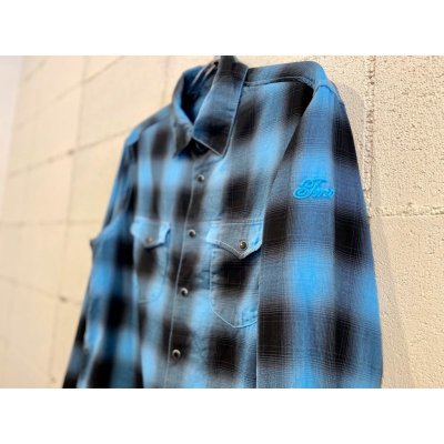 画像2: TMT 80'S NEON COLOR OMBRE CHECK SHIRTS