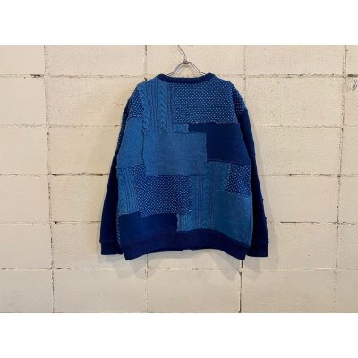 画像1: SEVESKIG HANDMADE PATCWORK CARDIGAN