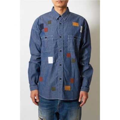 画像1: FDMTL  PATCH DENIM SHIRT RINSE 