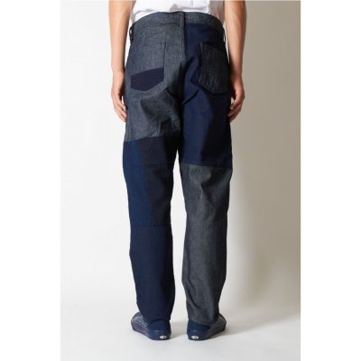 画像2: FDMTL BORO PATCHWORK PANTS RINSE