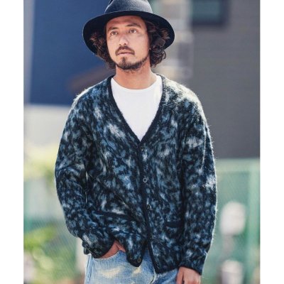 画像3: MARBLES LEOPARD MOHAIR CARDIGAN