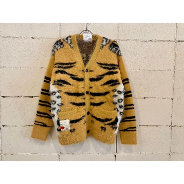 画像1: SEVESKIG Tibetan Tiger Knit Cardigan (1)