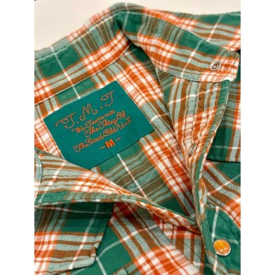 画像2: TMT REVIVAL W-GAUZE PLAID SHIRTS