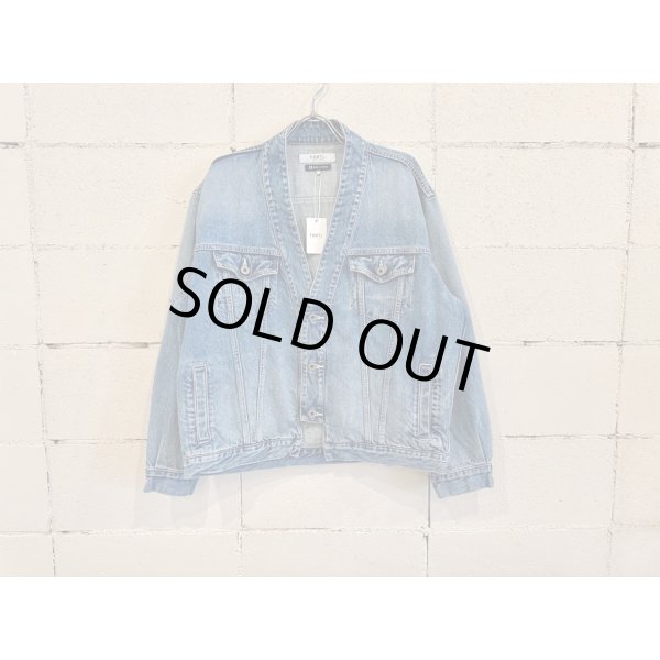 画像1: FDMTL DENIM HAORI JACKET 4YR WASH (1)