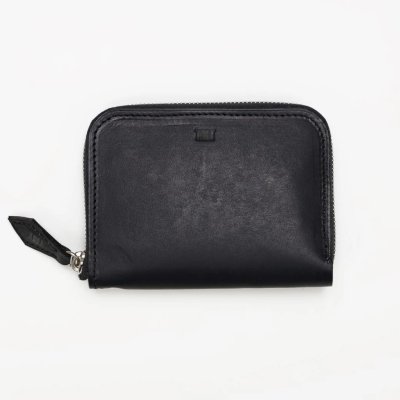 画像1: TMT INDIGO LEATHER STADS WALLET(MIDDLE)