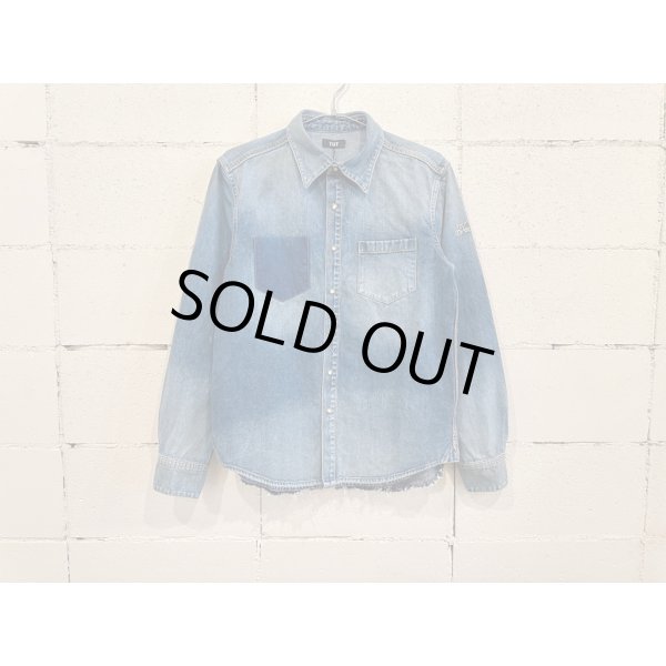 画像1: TMT 10oz DENIM SHIRTS (GRUNGE) (1)