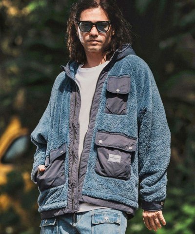 画像3: WONDER WALL MOTEL FLEECE COMBI JKT