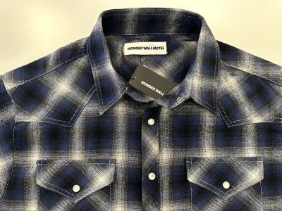 画像2: WONDER WALL MOTEL WESTERN CHECK SHIRT