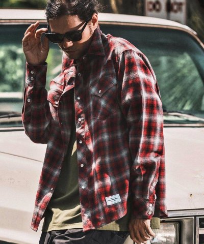 画像3: WONDER WALL MOTEL WESTERN CHECK SHIRT