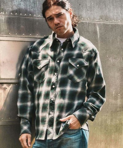 画像3: WONDER WALL MOTEL WESTERN CHECK SHIRT