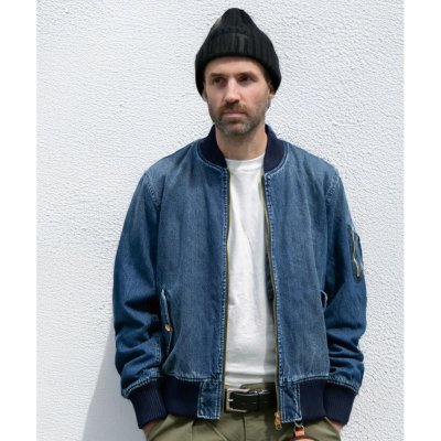 画像3: TMT MA-1 DENIM JACKET 