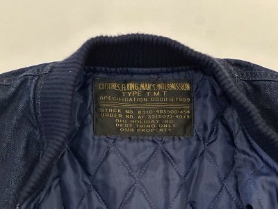 画像2: TMT MA-1 DENIM JACKET 