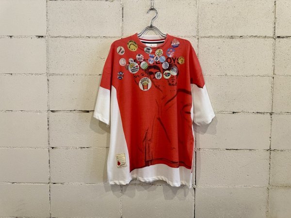 画像1: SEVESKIG Vintage Graphic Trompe-l'œil S/SL Tee (1)