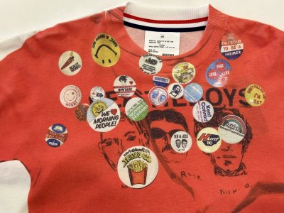 画像2: SEVESKIG Vintage Graphic Trompe-l'œil S/SL Tee