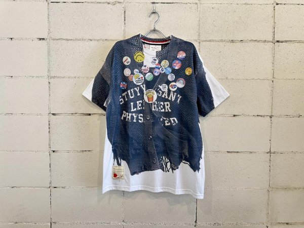 画像1: SEVESKIG Dropout Mesh Cardigan in 2056 (1)