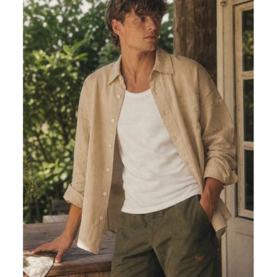 画像3: TMT WASHER COTTON LINEN SHIRT