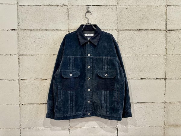 画像1: FDMTL FLOCK LEATHER JACKET RINSE (1)
