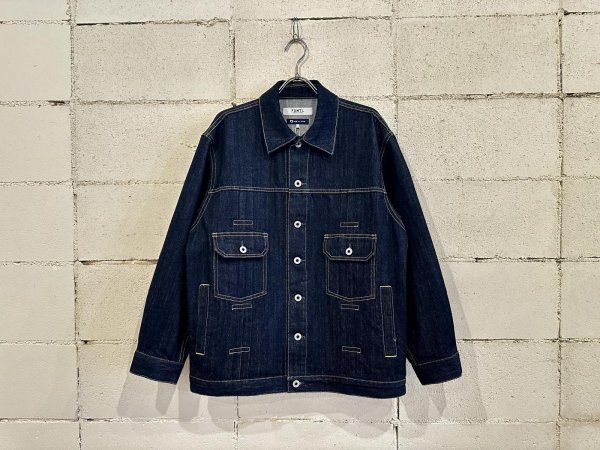 画像1: FDMTL PLEATS DENIM JACKET RINSE (1)