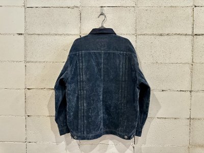 画像1: FDMTL FLOCK LEATHER JACKET RINSE