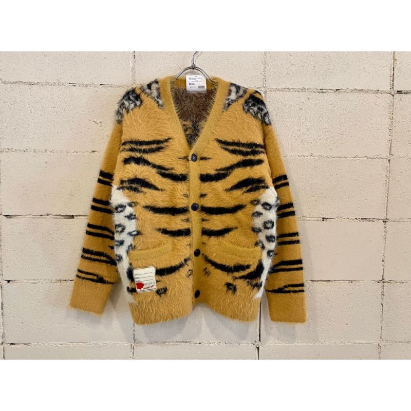 SEVESKIG Tibetan Tiger Knit Cardigan - CMB