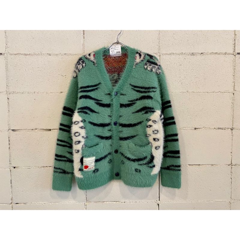 SEVESKIG Tibetan Tiger Knit Cardigan - CMB